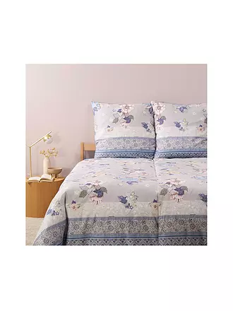BASSETTI | Biancheria da letto in raso HANAMI 70x90cm/140x200cm Blu | hellblau